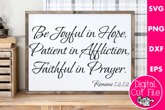 Be Joyful in Hope Bible Verse & Crafts
