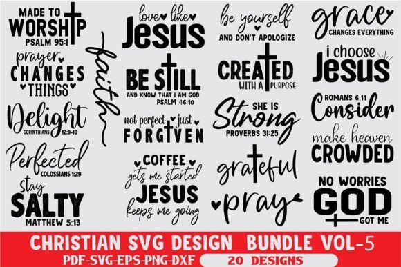 Christian SVG Design Bundle Vol.5