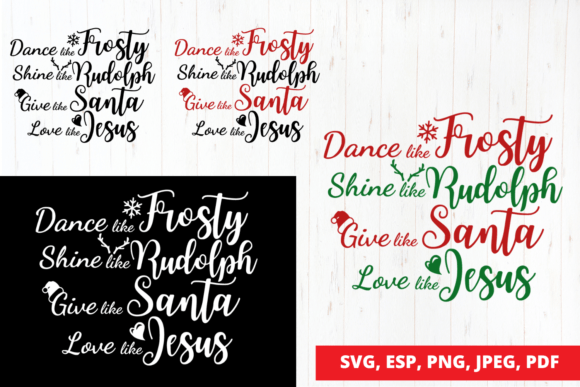 Dance Like Frosty, Shine Like Rudolph Illustrations