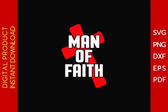 Man of Faith SVG Cut File for Crafts