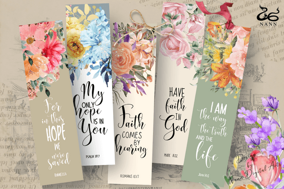 Printable Scripture Bookmarks Set 667 and Print Templates
