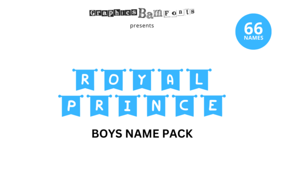Royal Prince 66 Boys Name Pack & Crafts