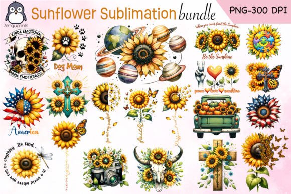 Sunflower Sublimation Bundle for Crafts